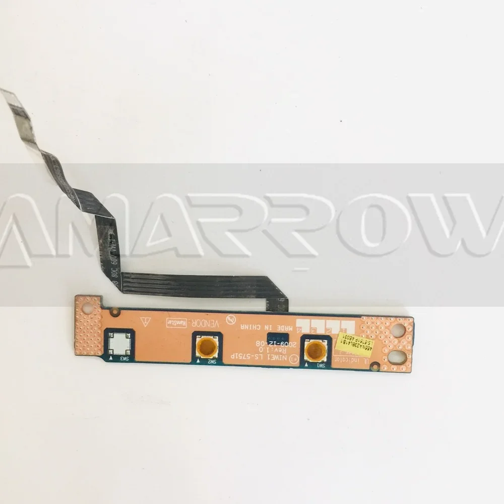 

Original for Lenovo G460 G465 Z460 Z465 Power Button Board Switch Board LS-5751P