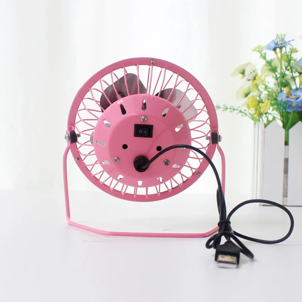 Mini Desk Table Fan China Metal Body Quiet Small Portable Micro USB Electric Stand Cooling 5V USB Fan
