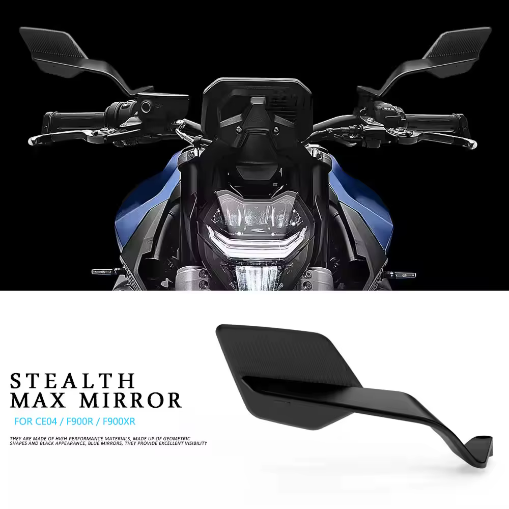 

Motorcycle Universal Model Stealth Max Rearview Mirror Adjustable Winglet Mirror Accessories For BMW CE 04 CE04 F900R F900XR