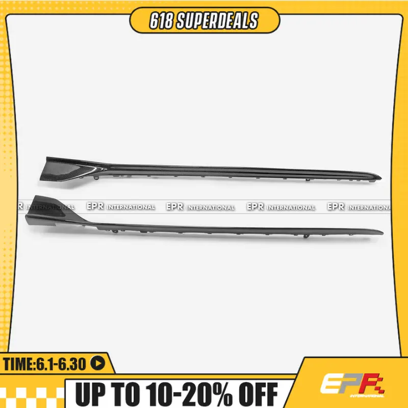 Para honda civic tipo r fl5 2023-2024 epa design tipo otd saias laterais de carbono seco jdm aero kit 2pc real fibra de carbono corpo atualização