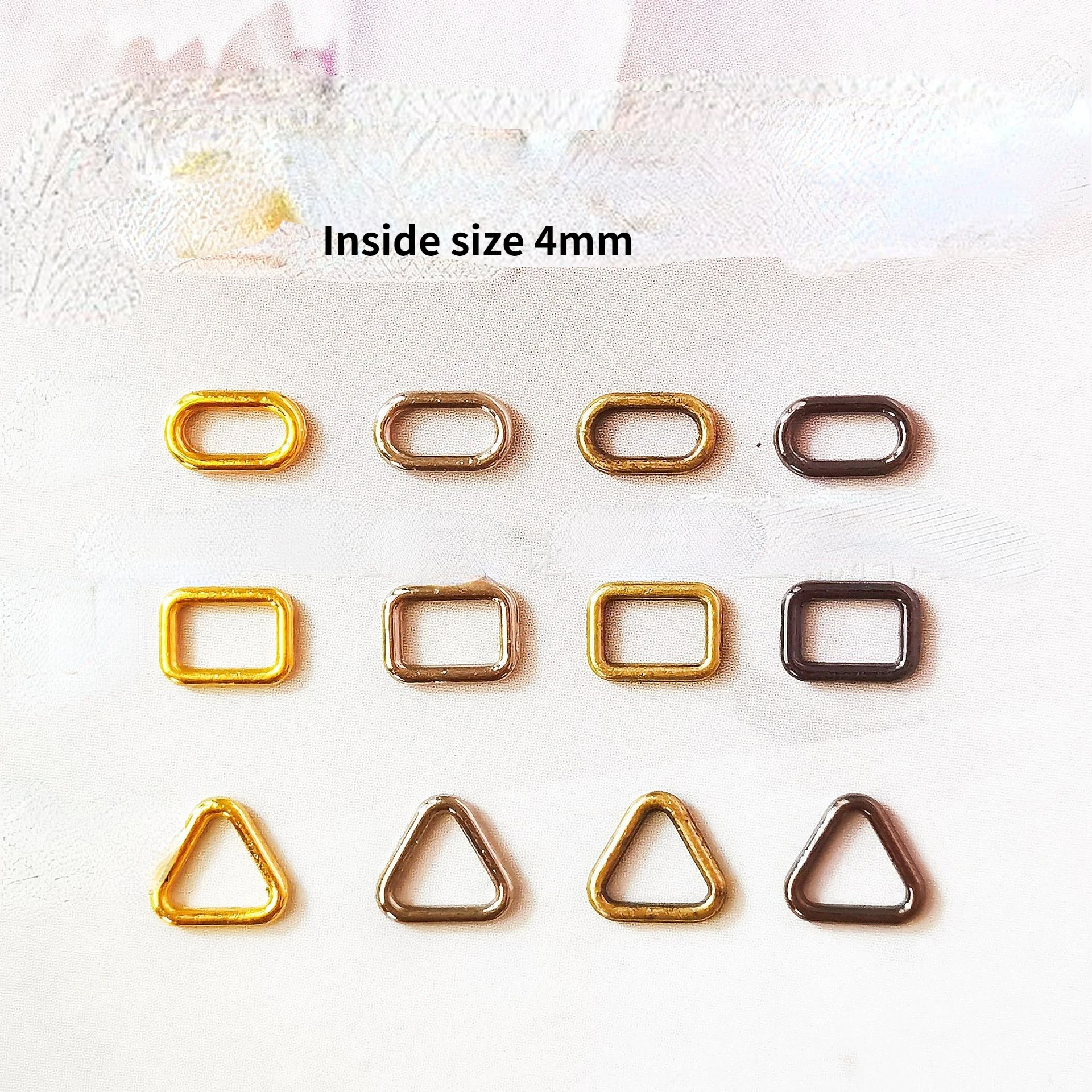 30PCS 4mm Mini Doll Handmade Bag Buckle DIY Doll Ultra-small Luggage Clothes Shoes Hardware Parts Accessories