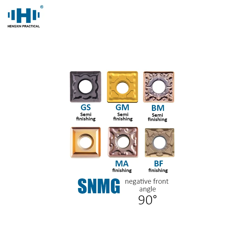 

HENGXIN Tungsten Carbide Inserts SNMG150404 SNMG150408 SNMG150416 SNMG150608 GS GM BM MA BF CNC SNMG Lathe Cutter Cutting Tools