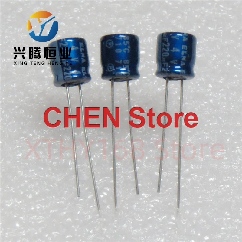 20 piezas/50 unidades ELNA bata azul 6.3V220UF 6.3X7MM condensador electrolítico 220uF/6,3 V condensador de fiebre de volumen Ultra pequeño 220UF 6,3 V