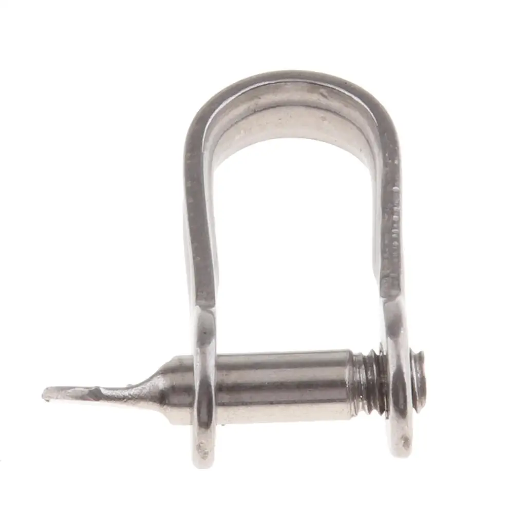 

304 Stainless Steel Straight Long D Shackle for Boat Marine Sailing