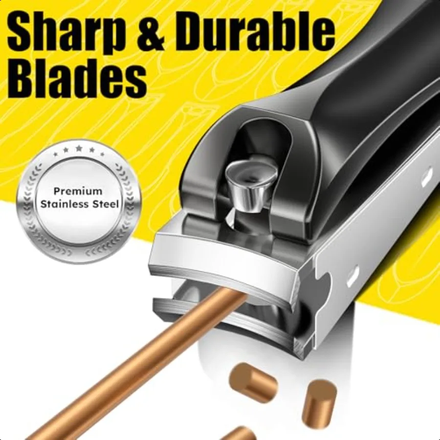 مجموعة سكين الجيب ومقص الأظافر EDC سكين صغير قابل للطي من الفولاذ المقاوم للصدأ الفاخر وقواطع أظافر وأظافر القدم مع L