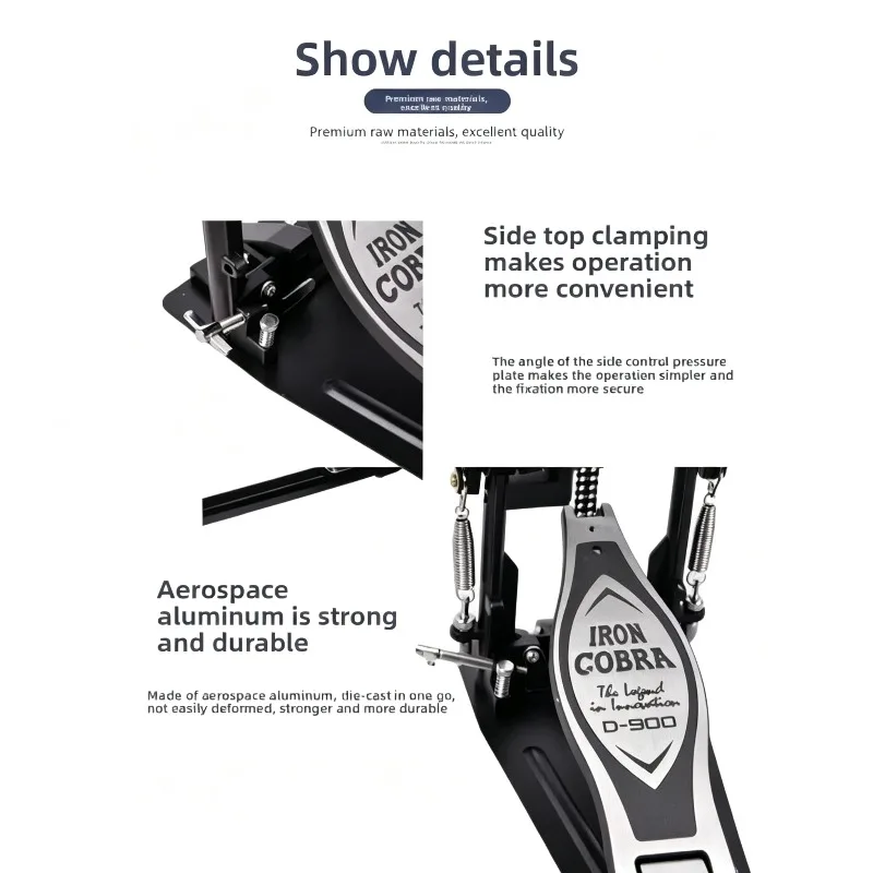 Drum Set Double Pedal Hammer Pedal Practice DeviceD900 Double Pedal Accessories