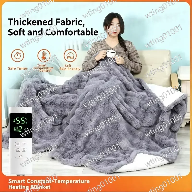 for 150x80cm Electric Blanket USB Charging Intelligent Heating Preservation Winter Warm Throw Indoor Home Use Portable