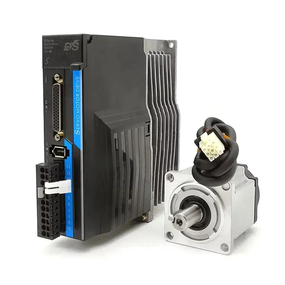 220VAC Servo Motor Drive Kit 1KW/1.2KW/1.3KW/1.5KW/1.8KW-2KW 21Bit Absolute EncoderCANopen/EtherCAT 110/130mm Servo RS485 Pulse/