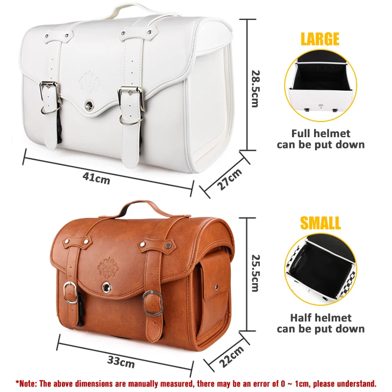 Motorcycle Tail Bag Side Saddlebag Waterproof Luggage Bag For Honda Rebel For Cruiser For Scooter For Travel Bag Vespa Sissy Bar