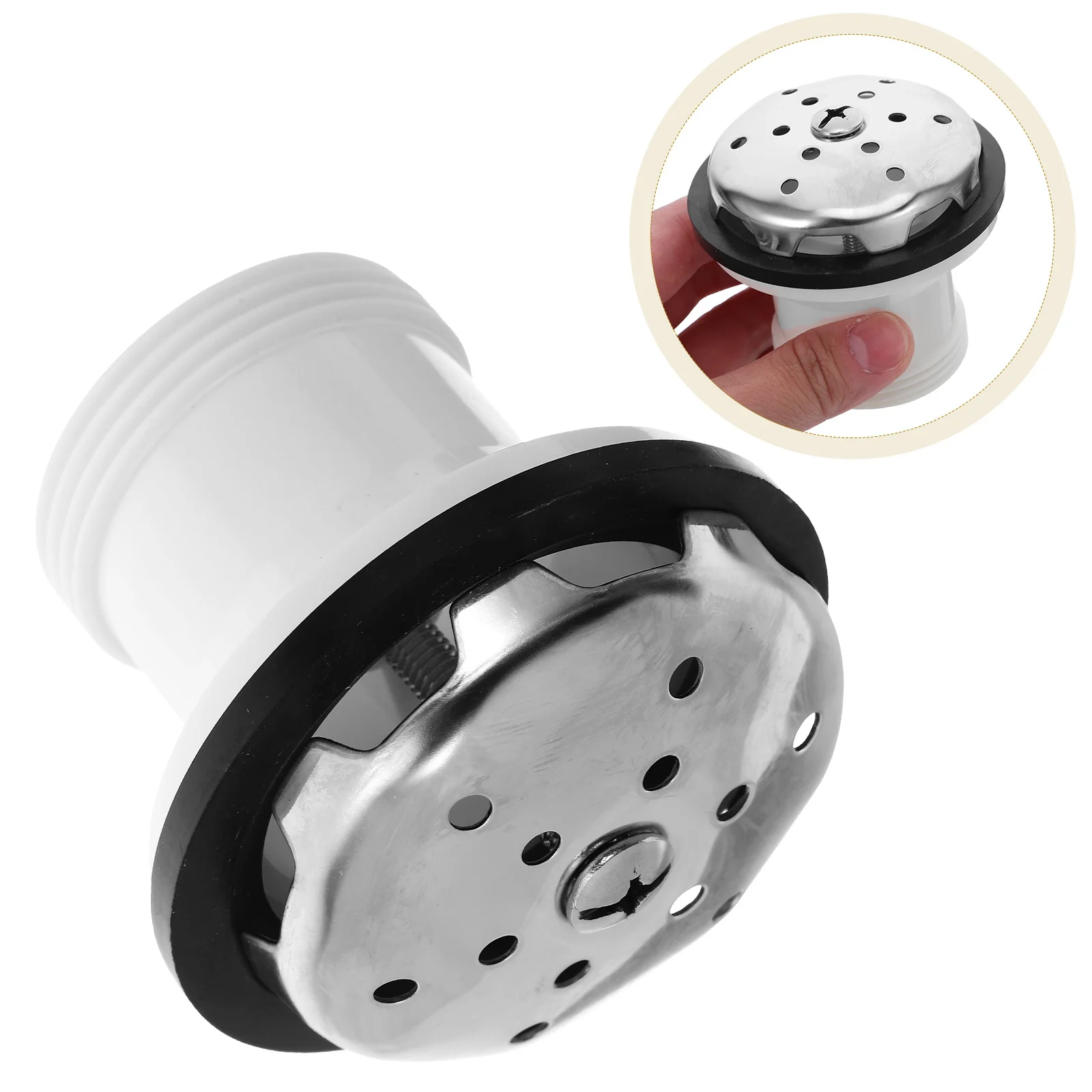 

Stainless Steel Plastic Urinal Drain Outlet Assembly Efficient Drain Connector Kit for Public Toilet Drainage System