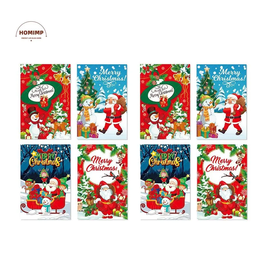 DIY pegatina de botella de vino de Navidad Santa Claus árbol de Navidad alce botella de vino tinto papel de etiqueta divertida cubierta de botella de vino