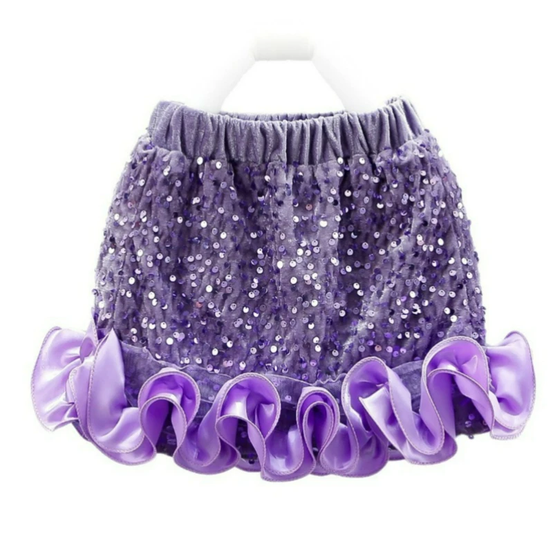 Girls Sequin Skirt Sparkly Toddler Kids Mini Glitter Skirt Elastic Waist Party Pencil Skirt 2-10Years  for Baby Girls