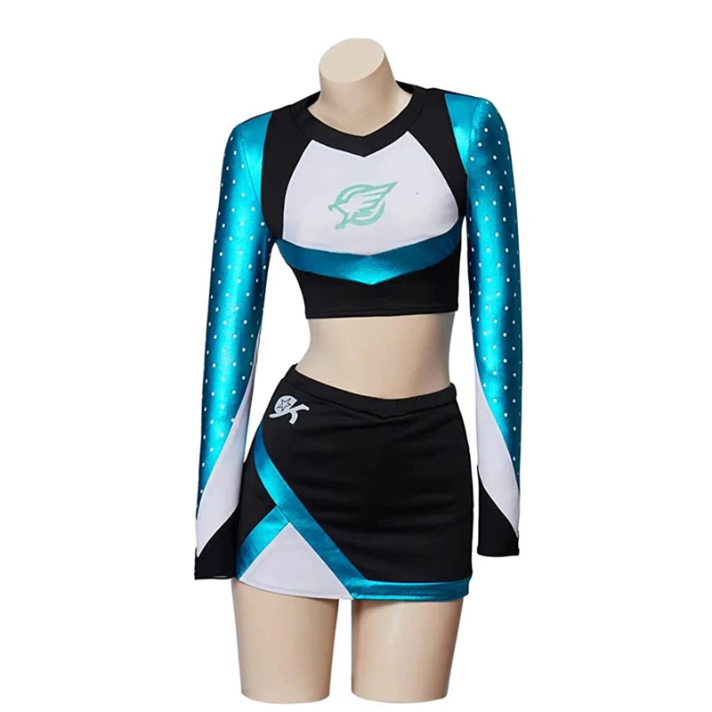 Uniforme de pom-pom girl Maddy Euphoria, tenue Perez, Costume de Cosplay pour femmes, Costume d'équipe de sport musicale, jupe supérieure