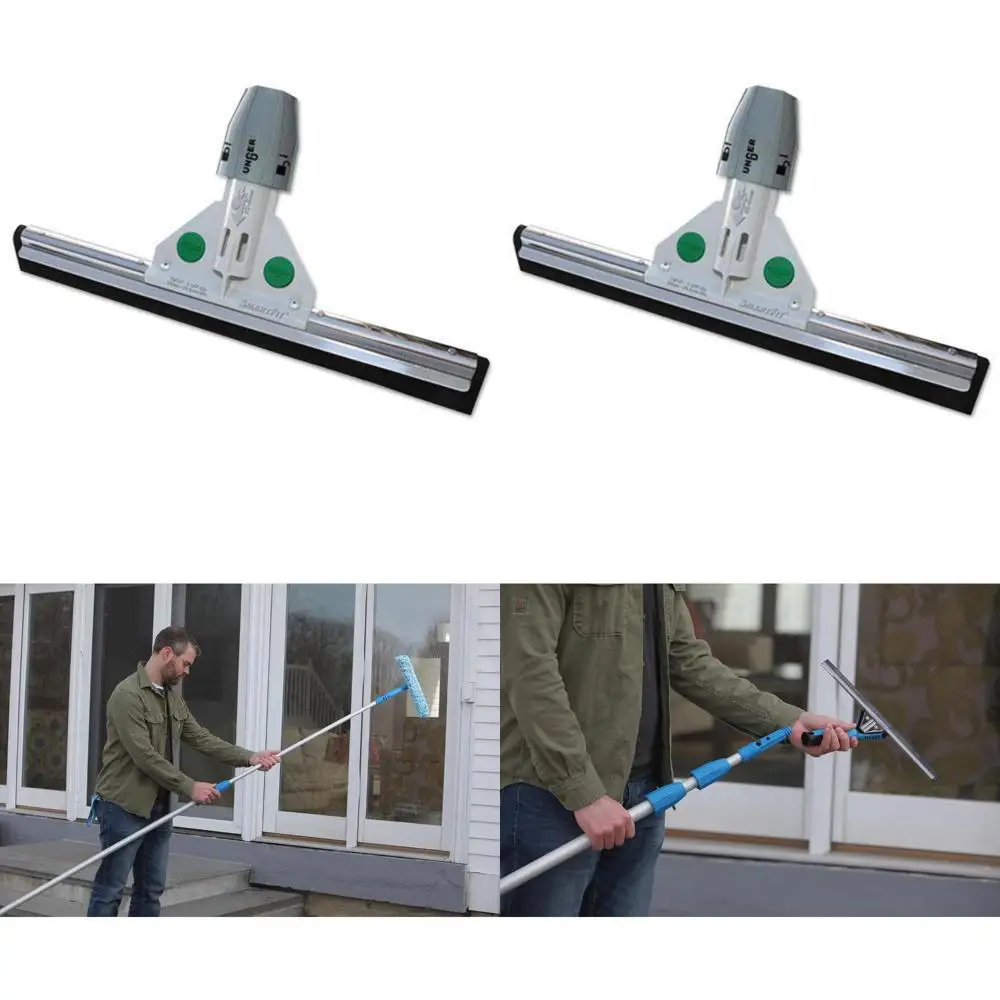 

Unger HM30A Heavy Duty Water Wand with Socket & Twin Foam Rubber Blades, 30-Inch, Straight