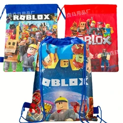 Roblox Drawstring Pocket Reusable Storage Bag Backpack Party Decorations Gift Bag Kid Birthday Party Baby Shower Supplies Gifts