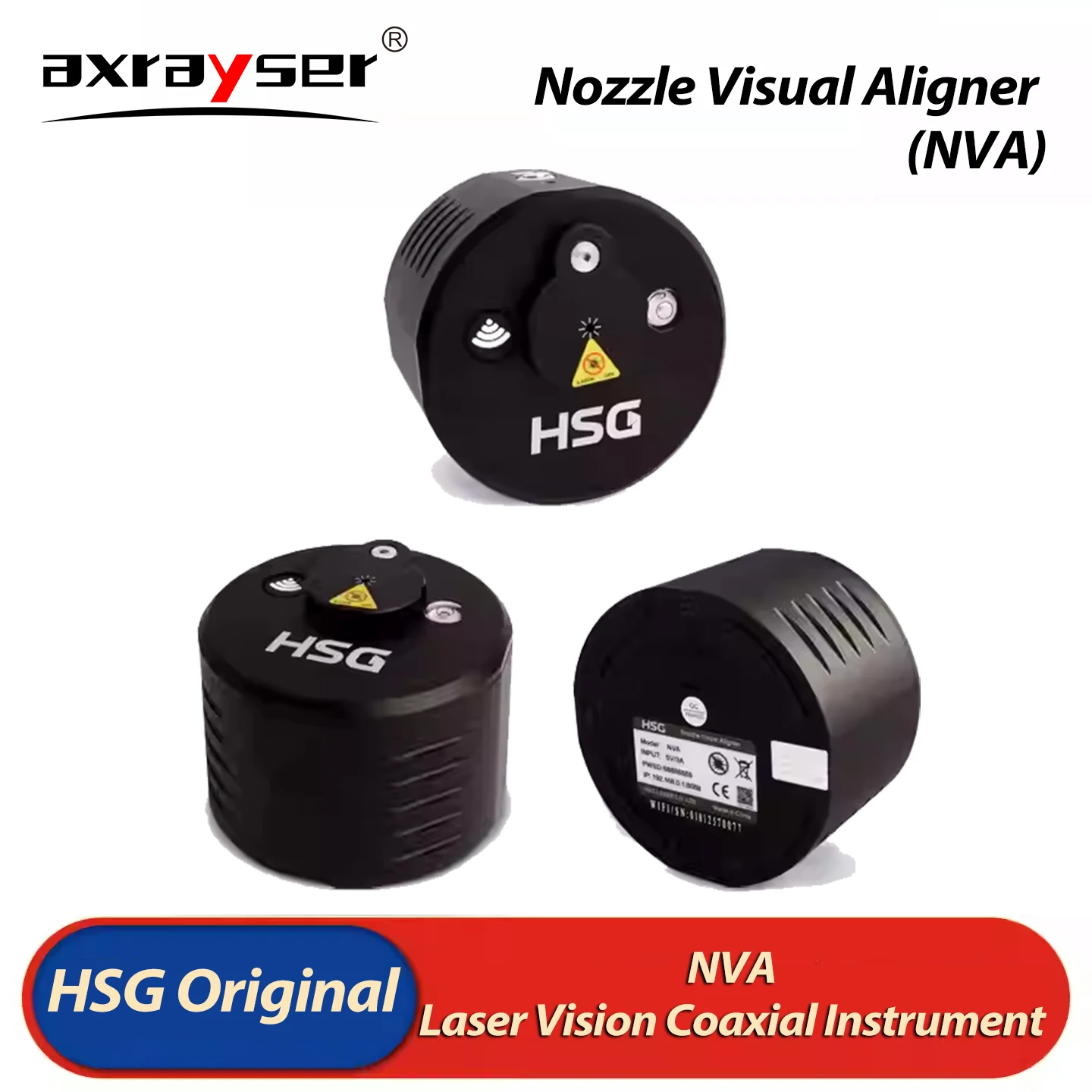 Nozzle Visual Aligner HSG Laser Coaxial Instrument Focusing Red Light Smart Laser Cutting Calibration Device for Cutting Head