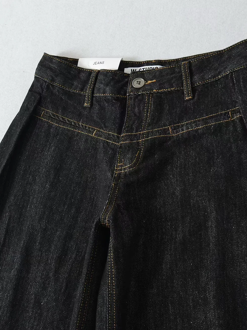 Retro American Waed originele kleur losse slanke wijde pijpen jeans dames luie Sle bananenbroek gebogen mes lange broek