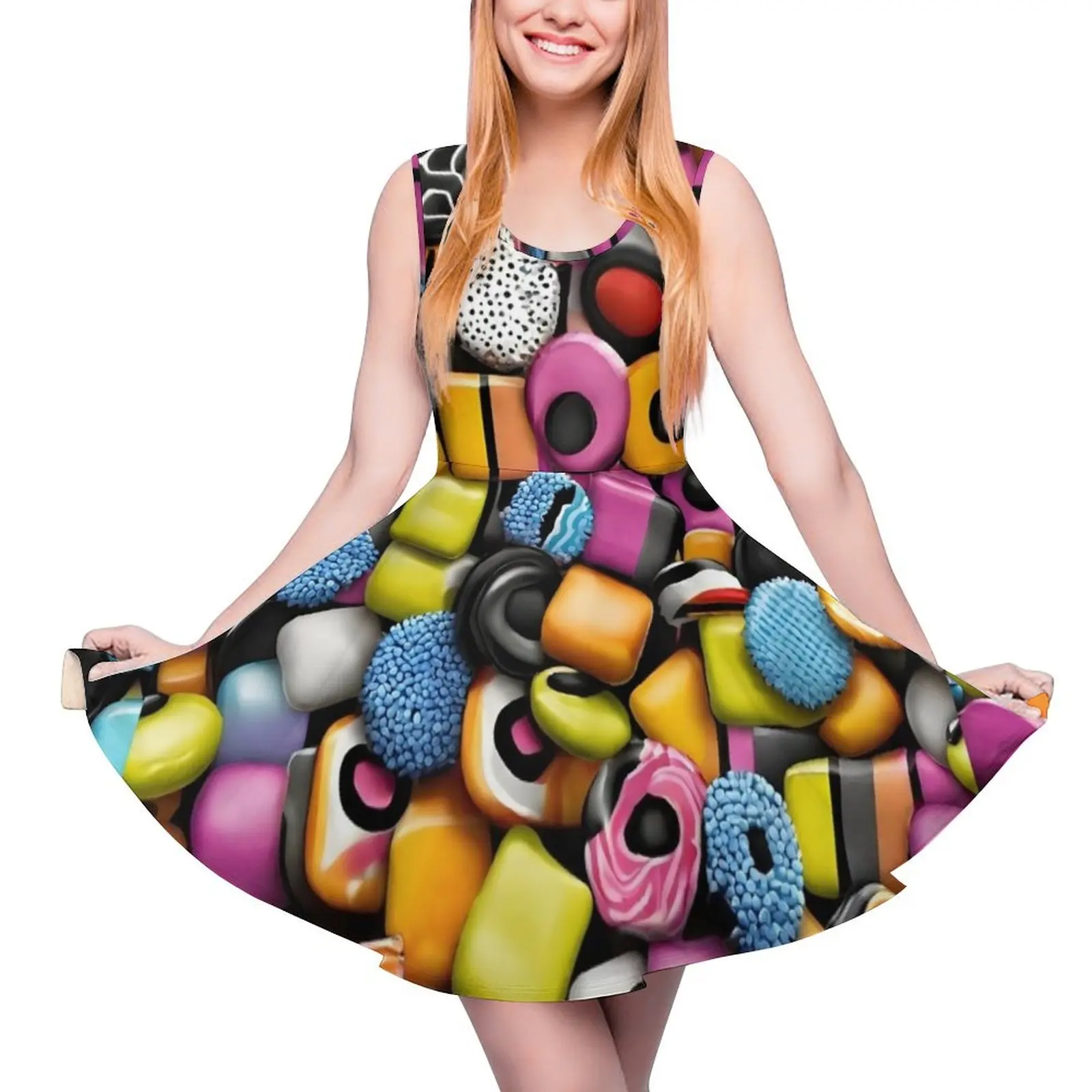 

Liquorice Allsorts 02 Sleeveless Dress elegant guest wedding dress chic and elegant woman dress