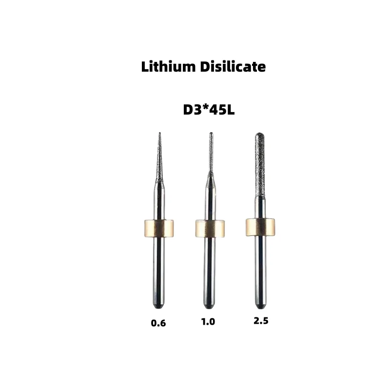 Imes-Icore Tools 250i/240i/150i/140i D3 Dental Milling Burs for Zirconia PMMA Lithium Disilicate CAD/CAM Milling Cutter