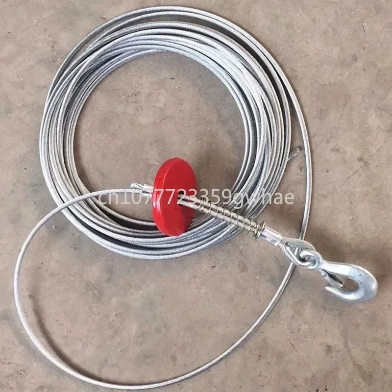 Electric Hoist Steel Wire Rope with Hook, Galvanized Steel Core