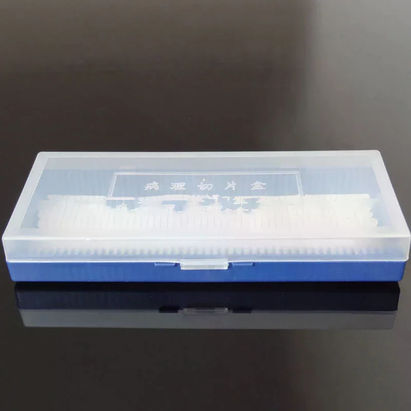 Slides Bio Slice Box Slots Rectangular Microscope Glass Slide Box 50 Pcs