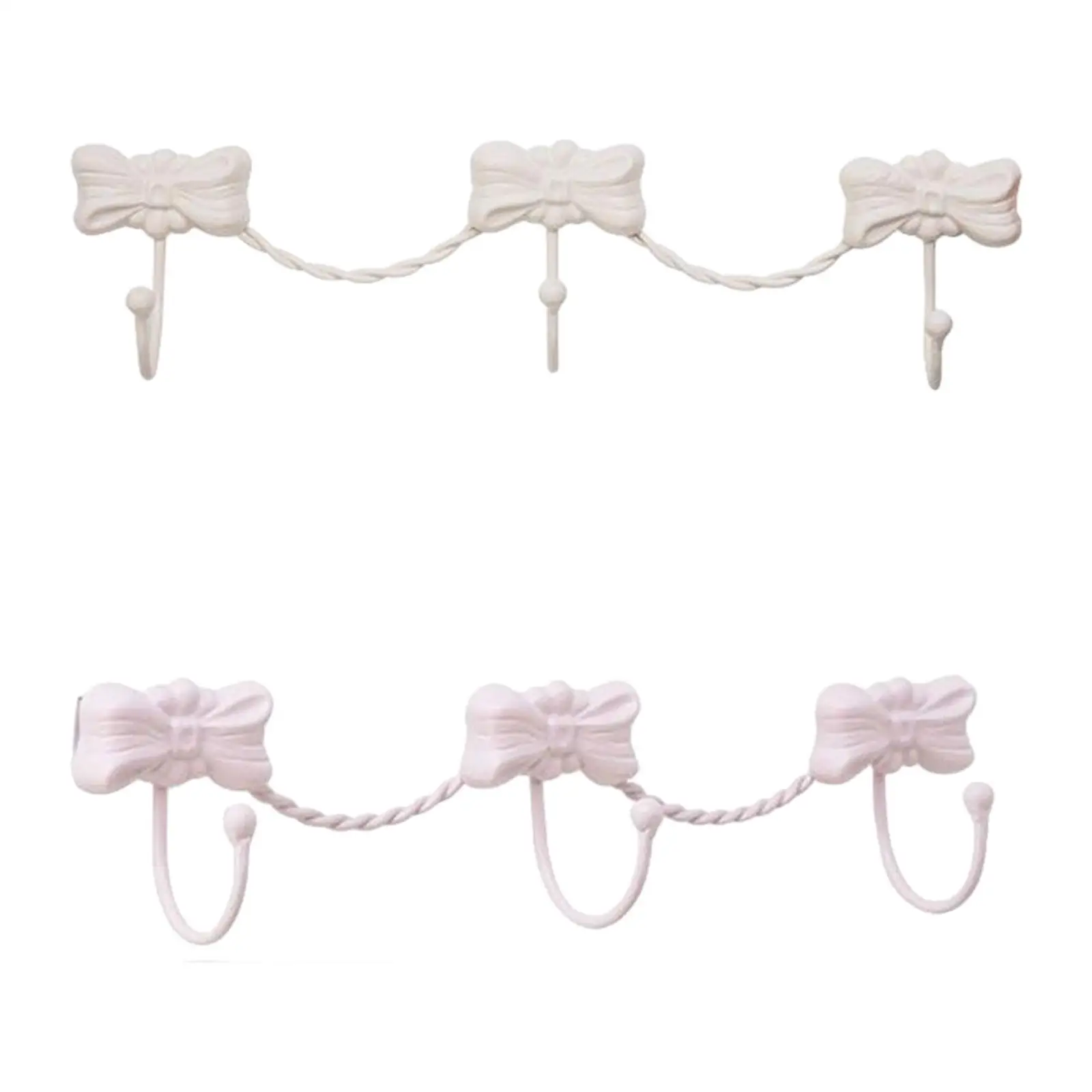 Wall Hooks for Hanging Modern Bowknot Shape Coat Hook Organizer for Scarves