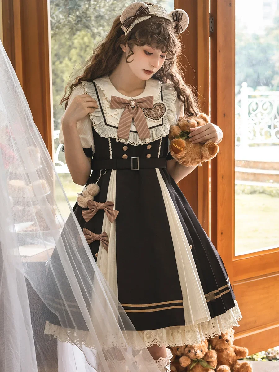 

Full Appointment Unknown Star Chocolate Workshop OP Elegant Lolita Daily Short Sleeve Dress Spring/Summer