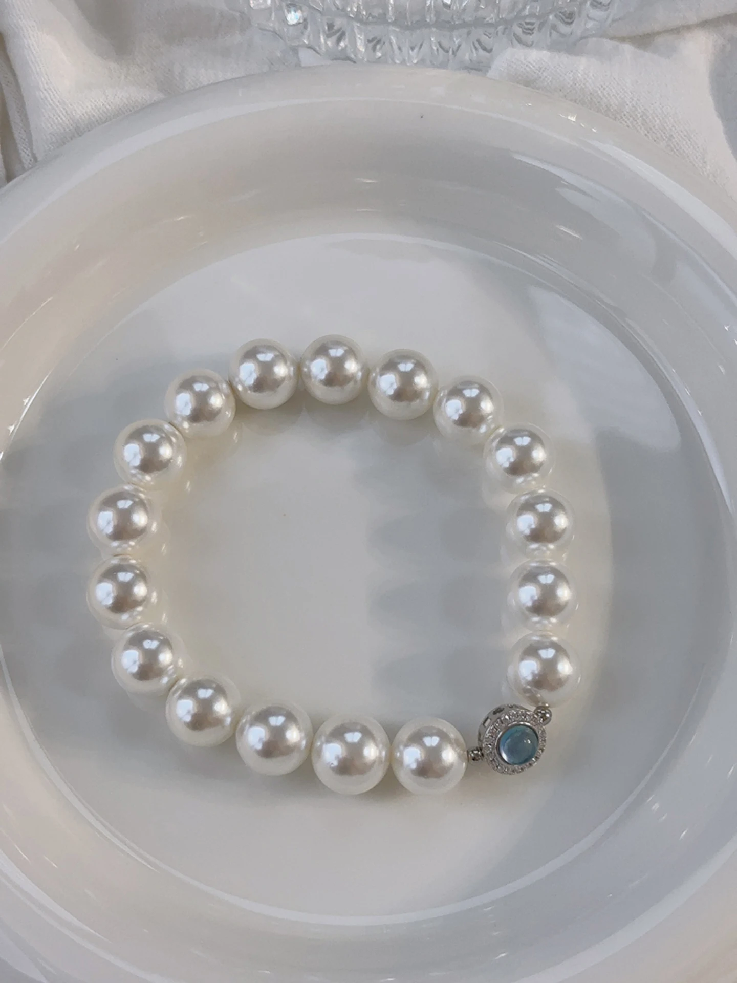 925-silver-natural-sea-turquoise-australian-white-pearl-bracelet-women's-luxury-vintage-elastic-bracelet-fashion-jewelry