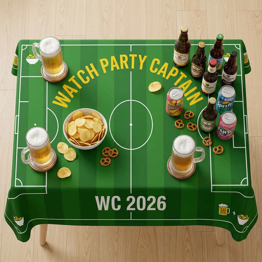 2026 Watch Party Captain Tablecloth, Suitable For Table Decoration, Unique Holiday Gift view 5