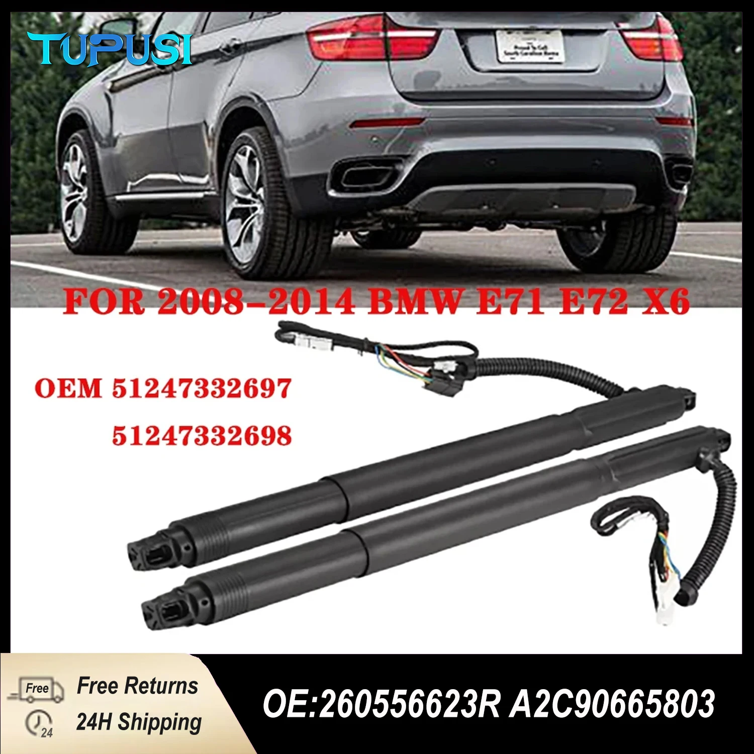 

Rear Trunk Liftgate Power Hatch Lift Electric Tailgate Lift Struts For Kia Carnival/Sedona 2015-2021 81770A9100 81780A9100