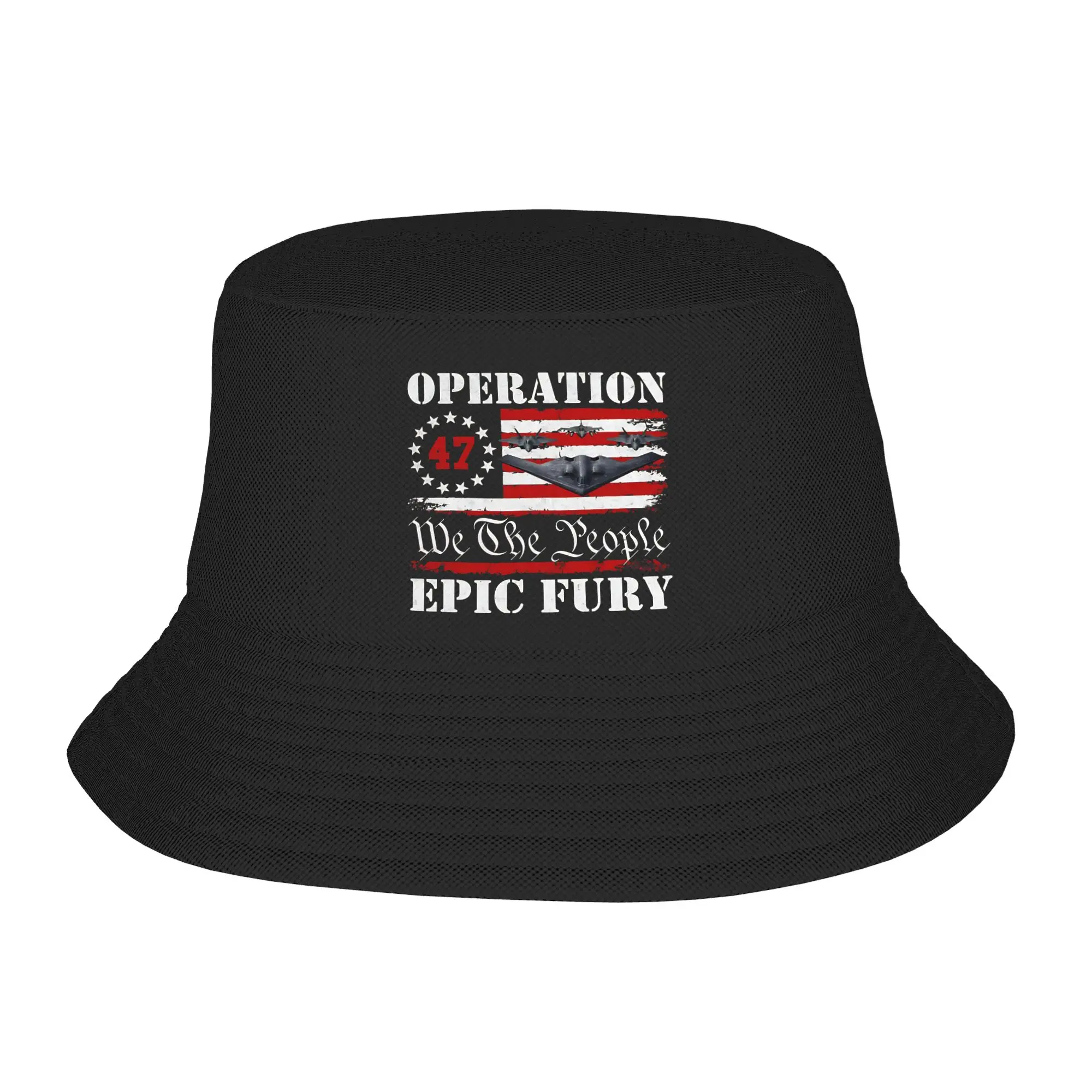 Vocation Getaway Headwear Operation Epic Fury The FAFO Tour Outfits Bucket Hat Harajuku Unisex  Sun Bob Hat