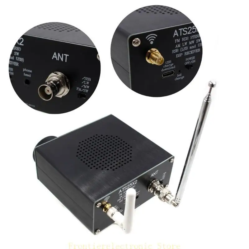 

G8DB All-Band Radio Preciver Metal Count Counting ATS-25x2 DSP-приемник со встроенным 3,7 В мА