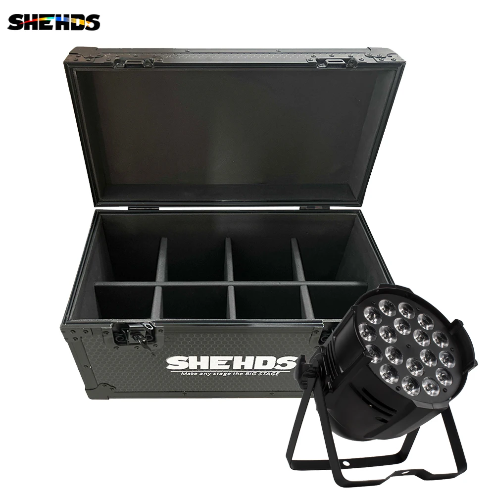 

Flight Case With 8 Pieces LED Par 18x18 6in1 RGBWA+UV Lighting Aluminum Housing DMX Stage Light Stage Lighting Effect SHEHDS