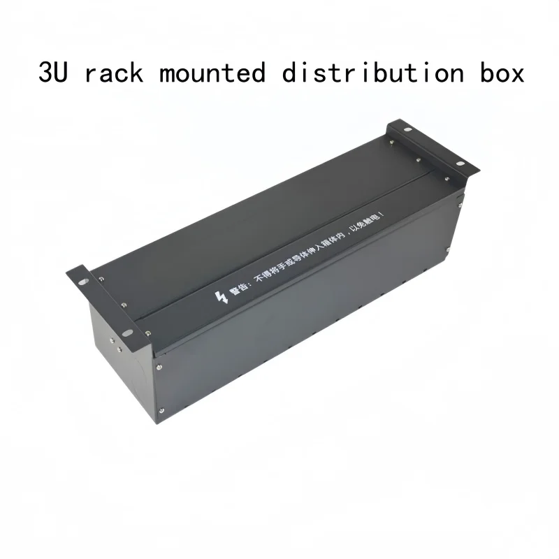 3U Rack-Mounted Fully Enclosed Distribution Box, 1-Piece 3U Rack-Mounted Distribution Box, Cabinet Circuit Breaker Power Box: 19inch Cabinet Power Distribution Unit, 1.2mm Cold-Rolled Sheet Metal with Rail-Mounted Neutral and Ground Strips, 22 Positions for Circuit Breakers, Knock-Out Positions for Circuit Breakers, Includes 10-Position Neutral Strip*1, 10-Position Ground Strip*1, Server Room Power Distribution Box.