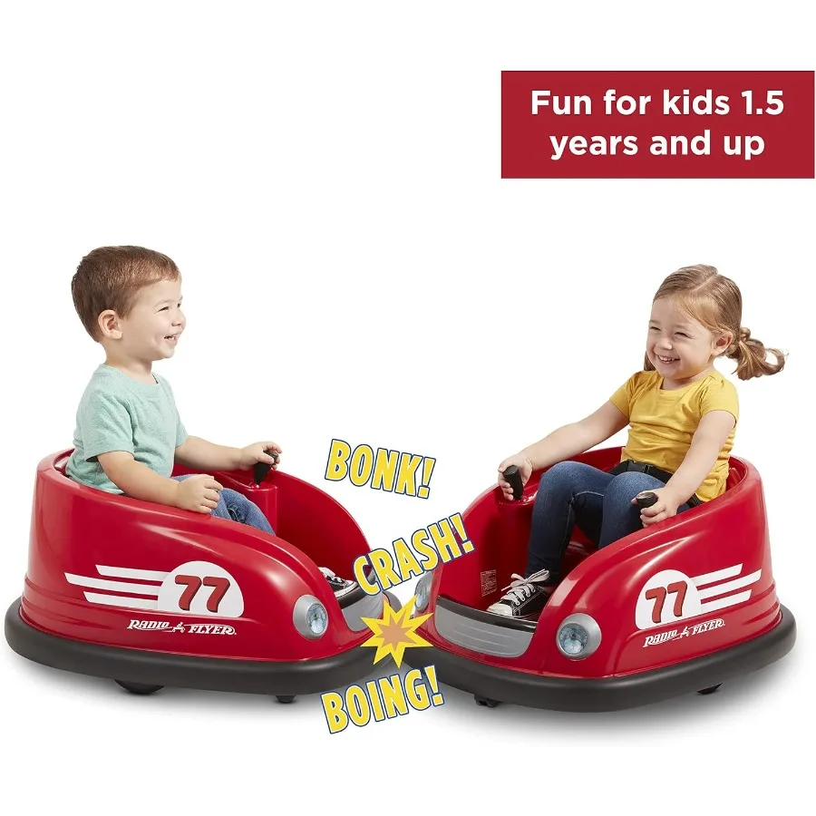 6Vバッテリー駆動のバンパーカー、リモコン付き電動乗用玩具、1.5歳以上のお子様向け