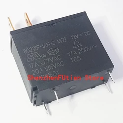 1ピース/ロット302WP-1AH-C M02 JQX-62F-012-1H 12VDC 17A 302WP-1AH-C-M02-12VDC