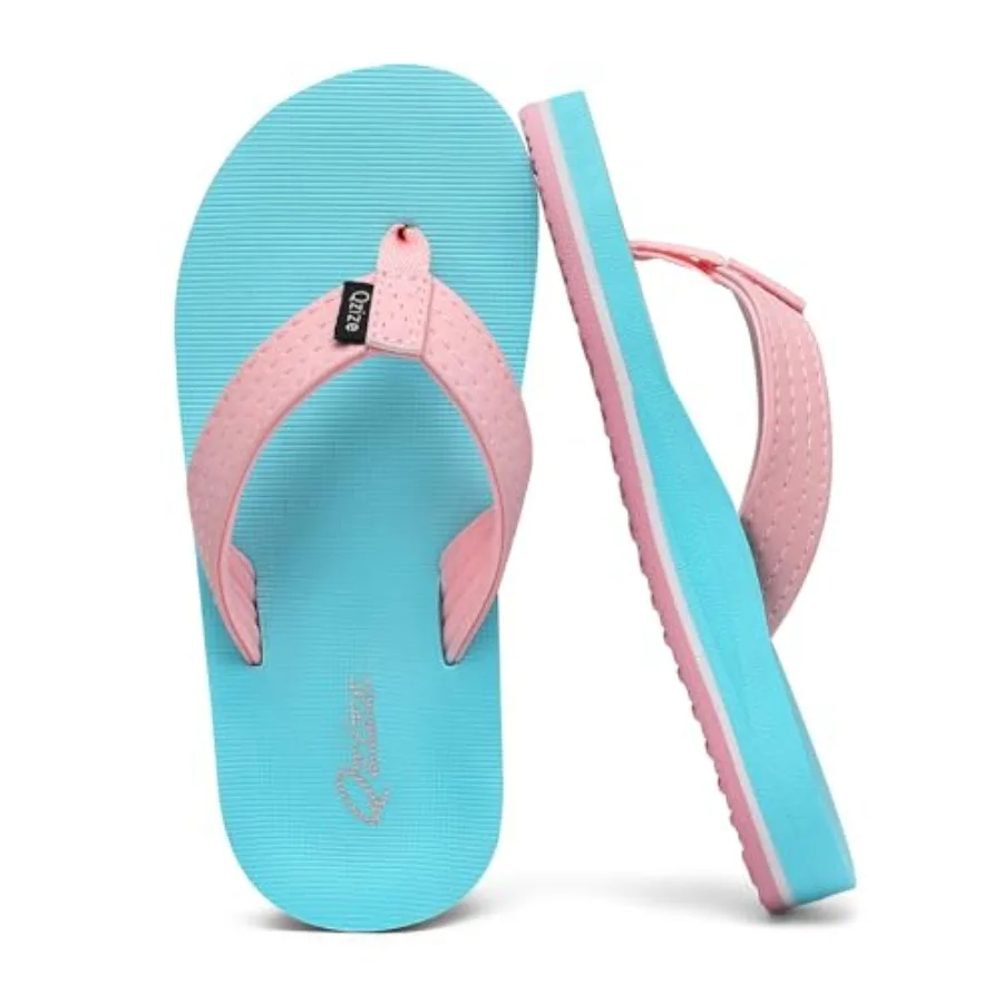 

Flip Flops - Soft Yoga Mat Insole Thong Sandals for Boys and Girls, Anti-Slip Quick Dry for Beach, Pool, Summer