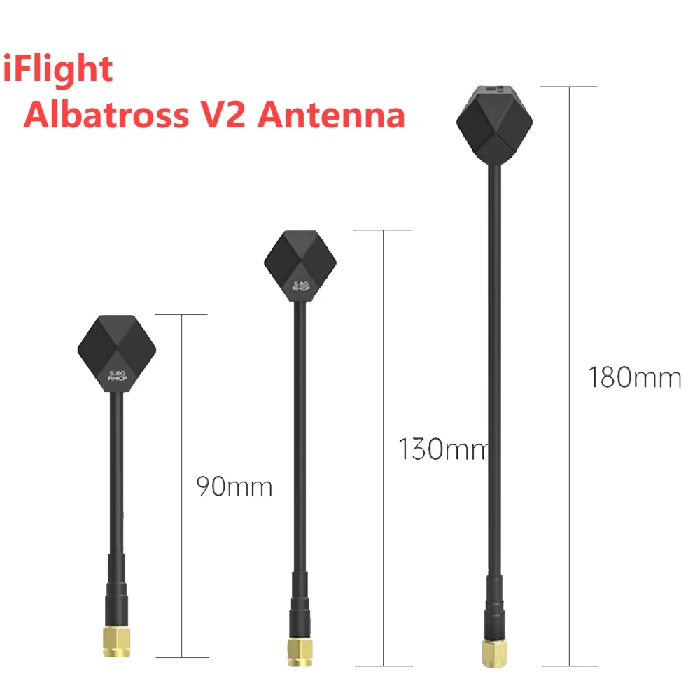 IFlight Albatross V2 SMA 5.8GHz 2.4dBi Antenna LHCP RP SMA/RHCP SMA 90MM/130MM/180MM Used for FPV Racing Drone Part