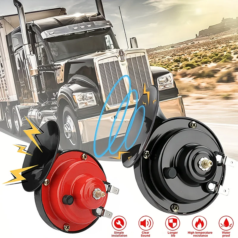 12V Super Loud Train Horns 300DB Waterproof Automotive Loudspeaker Universal Car Motorcycle Truck Boat Electric Sound Signal