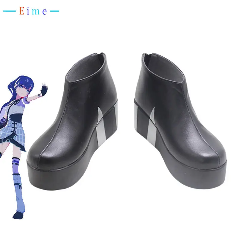 

Asahina Mafuyu Cosplay Shoes Game Project Sekai Colorful Stage PU Shoes Halloween Carnival Boots Cosplay Props Custom Made