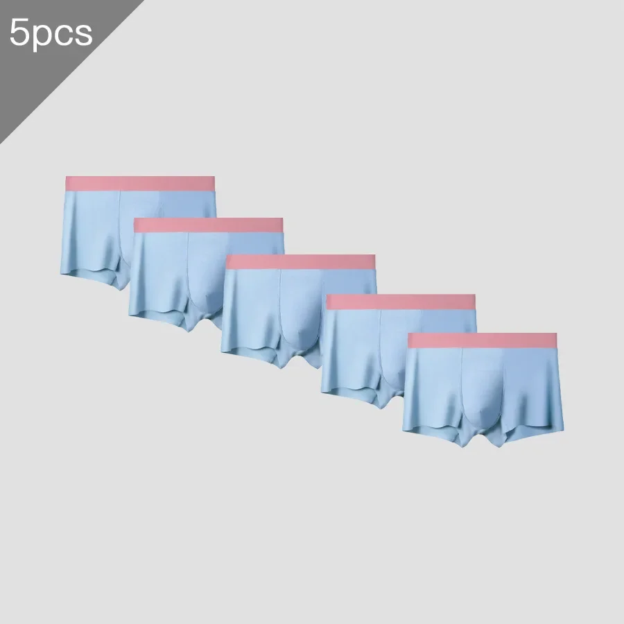 

5 шт. антибактериальные мужские трусы, тонкие летние, удобные и дышащие. Мужские боксеры, подходящие для мужчин.