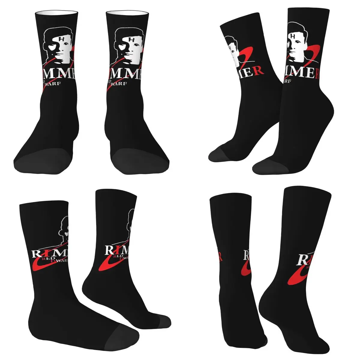 

Носки с логотипом Arnold Rimmer Red Dwarf Smeg Head, Harajuku, высококачественные чулки, всесезонные длинные носки, аксессуары, рождественские подарки