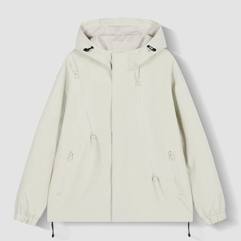 

2024 Autumn New Outdoor Sports Spring Autumn Casual Jacket Men/Women Outdoor Waterproof and Windproof Hooded Windbreaker Coats