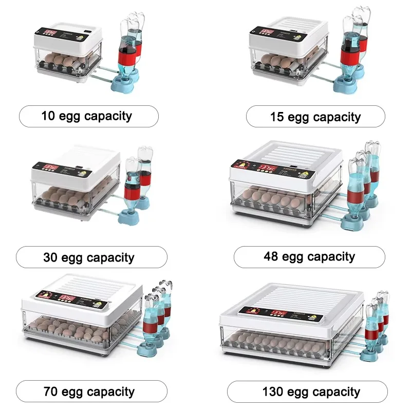 New Arrivals 130 Eggs Capacity Dual Power Automatic Egg Incubator Egg Hatcher