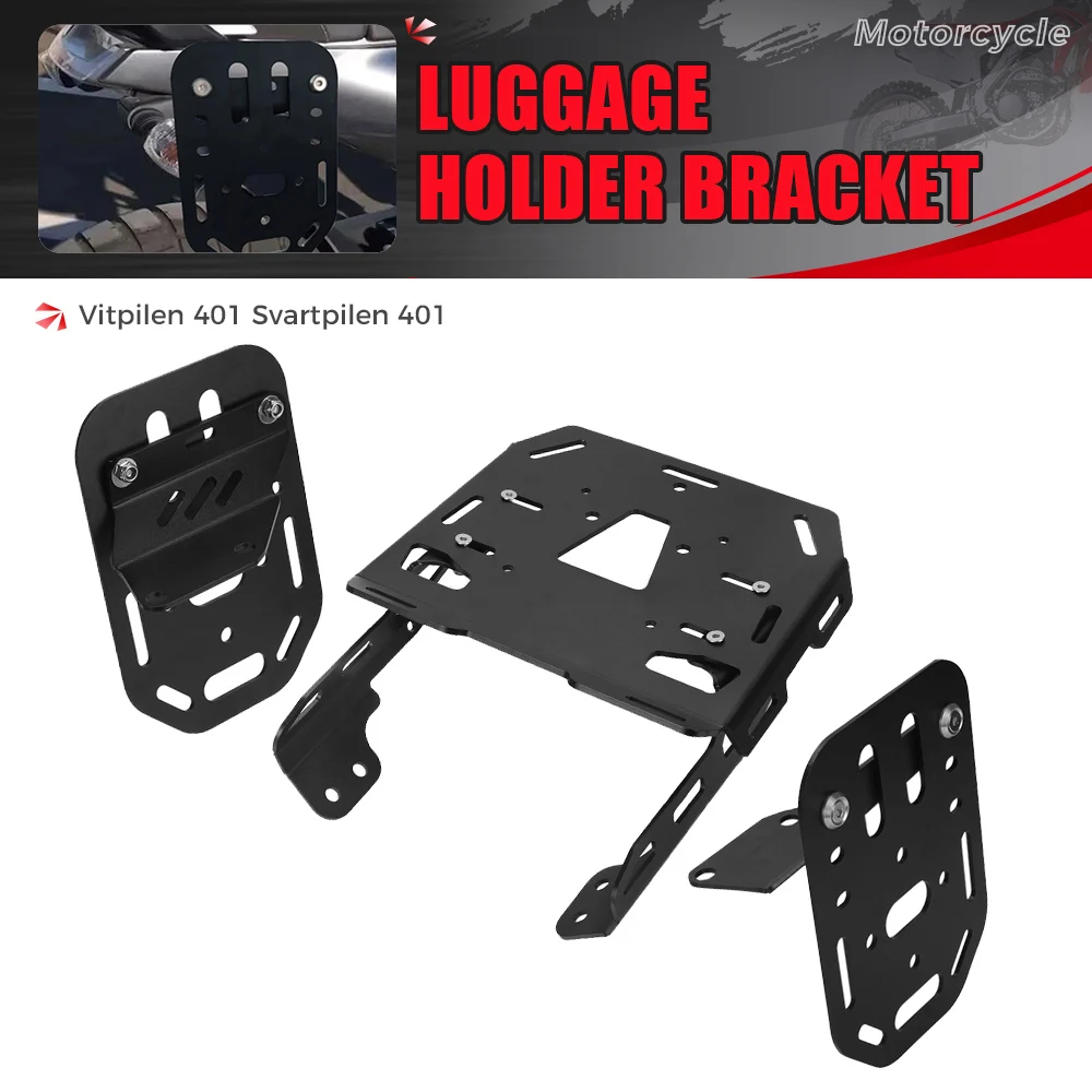 

Side Panniers Rack For Husqvarna Svartpilen 125 200 250 401 Vitpilen 250/401 Motorcycle Saddlebag Support Bar Mount Bracket Kit