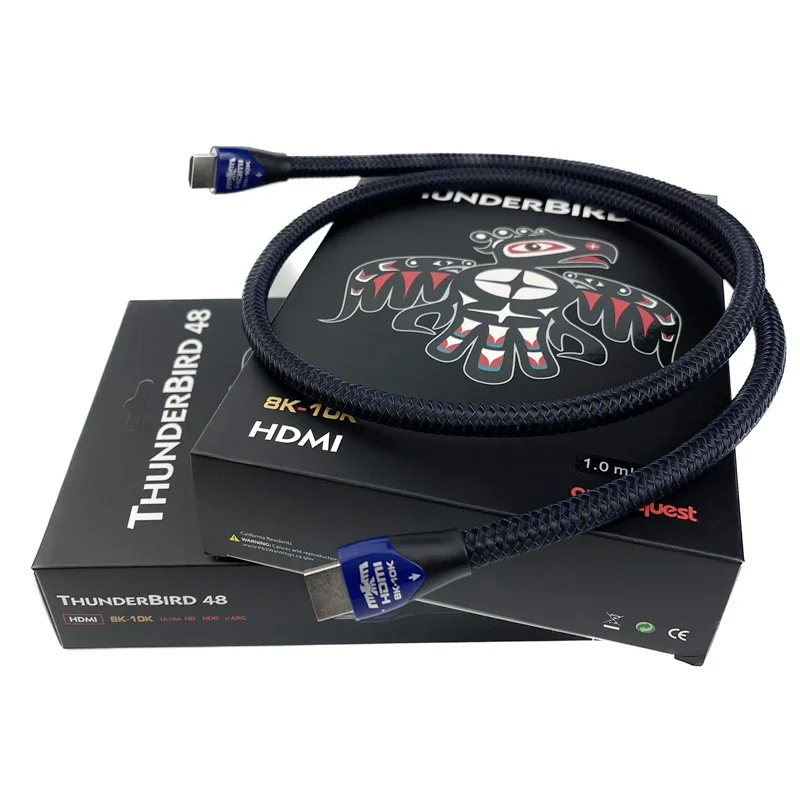 ThunderBird 48 8K-10K HDMI Cable 10% Silver Solid Conductor eARC 48Gbps 2.1 Ultra High Speed Audio Line with Box