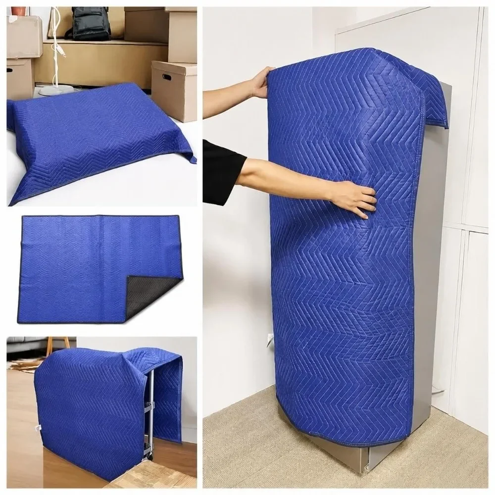 yesPortable Heavy Duty Moving Blankets Thick Durable Packing Blankets Furniture Wrapping Mobile Blanket For Moving Shipping