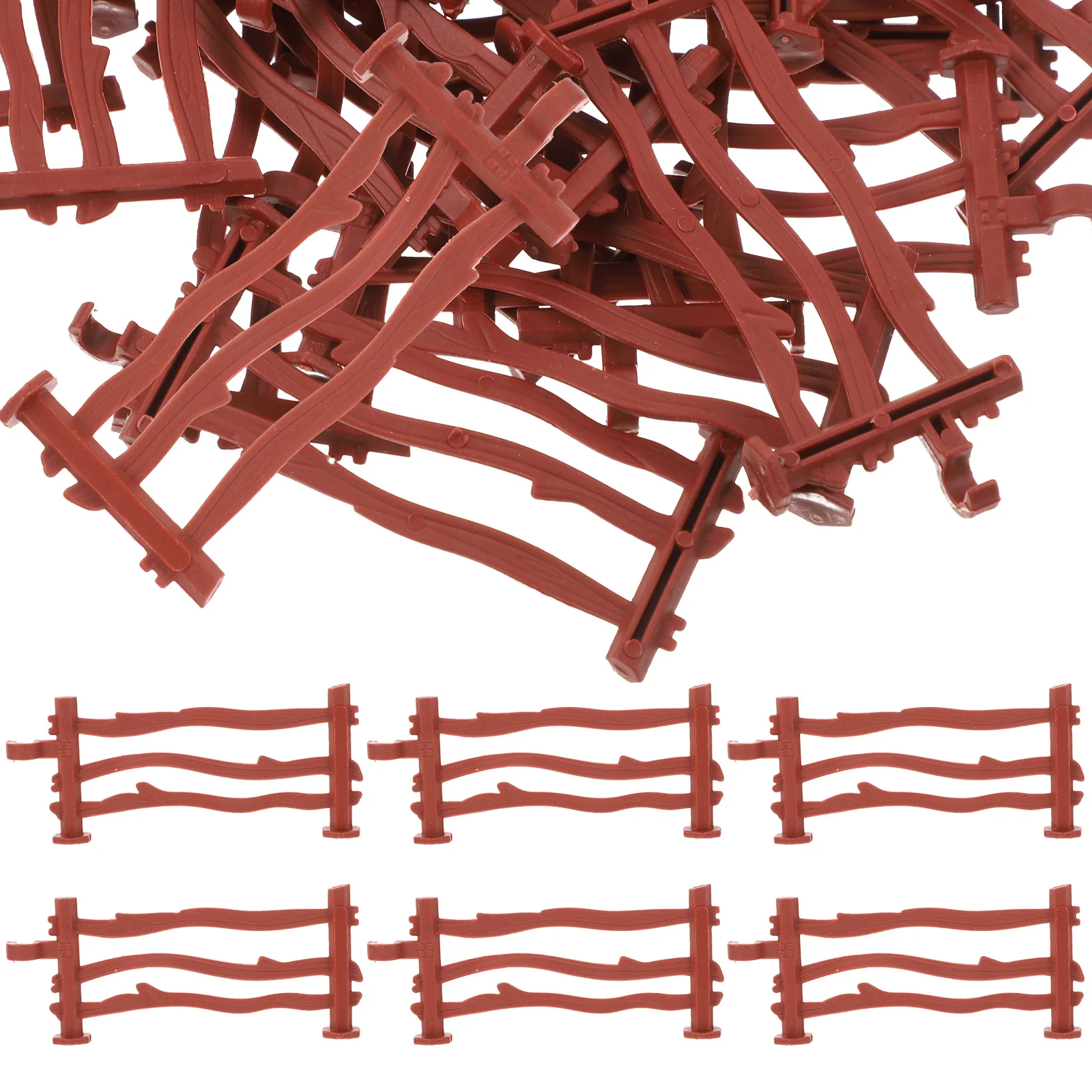 

100 Pcs Kit Decoration Toy Fence Model Simulation Panel Scene Adornment Baby Sticker
