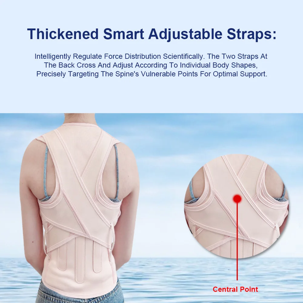 

Invisible Posture Correction Belt Breathable Comfortable Mesh Wearable Sculpture Perfect Body Restraining Band for Men and Women