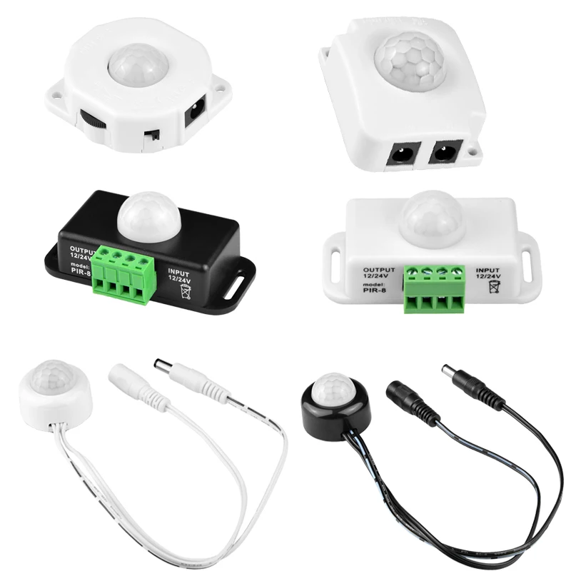 Smart Auto ON/OFF Lumière Commutateur PIR Capteur de Mouvement DC5V-24V IR Infrarouge Induction du Corps Humain Contrôleur pour LED Bande Lumière